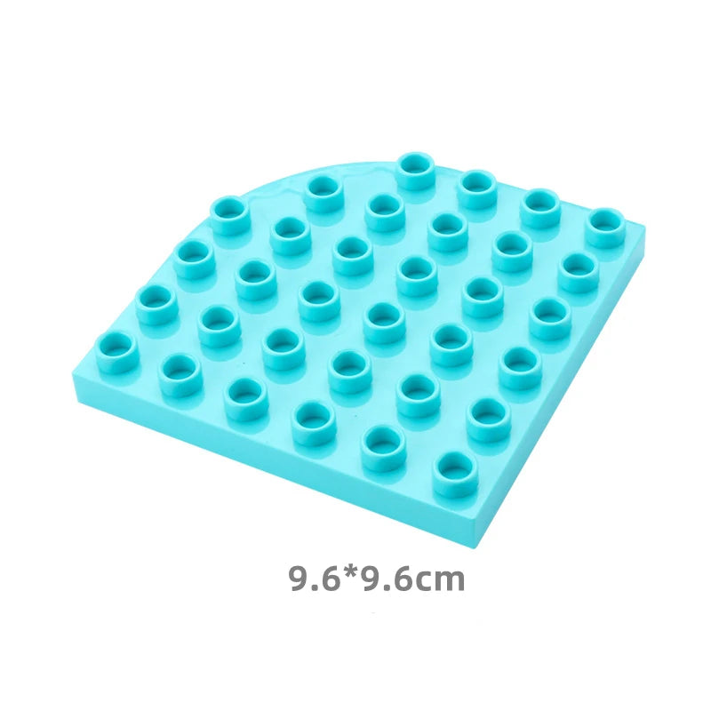 Big Size Building Blocks Double Sided Base Plate Compatible Large Bricks Plastic Educational Creative Toys for Children Kid Gift