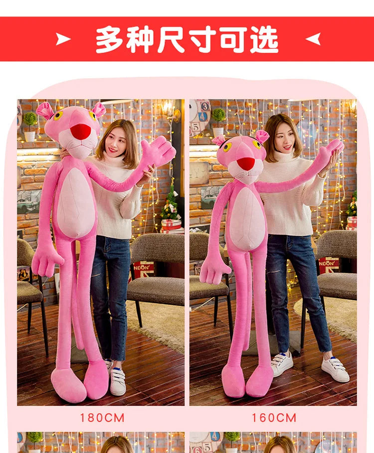 160cm Disney Giant Pink Plush Doll Toys Cute Cartoon Leopard Stuffed Animal Baby Toy Kid Soft Kawaii Stuffed Doll Christmas Gift