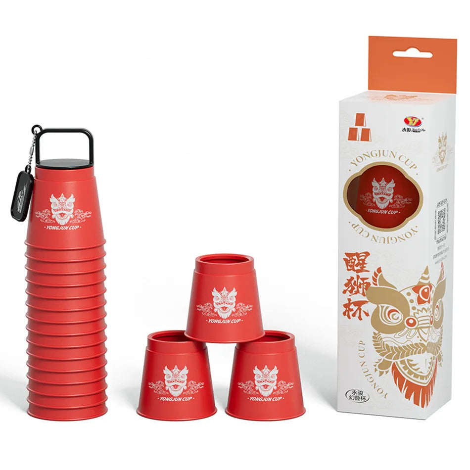 Yongjun New Product Magic Cube Fantasy Stacking Cup Flying Stacking Cup Short Cup Competitive Competition Children's Puzzle Toy