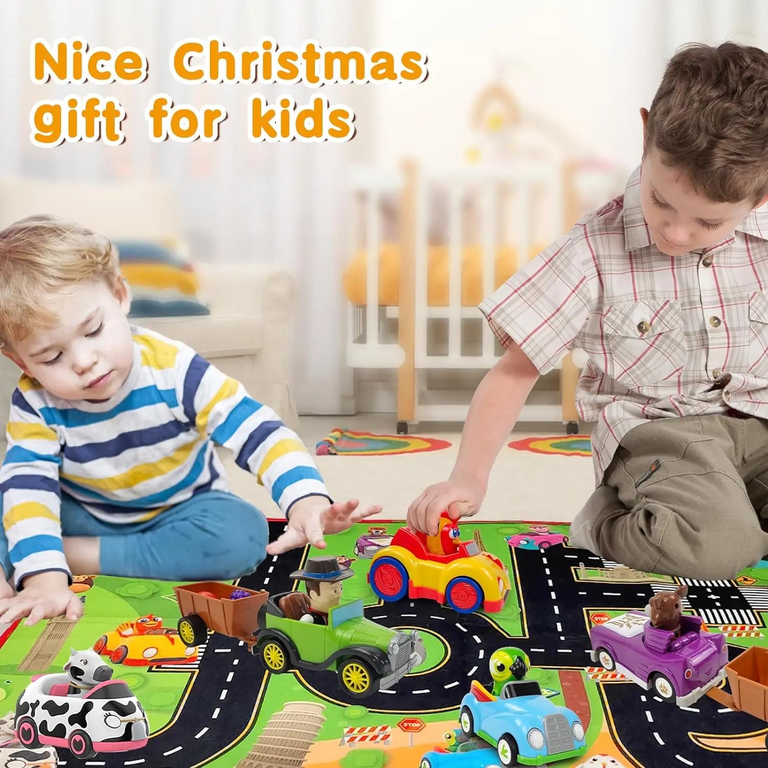 La Granja De Zenon Kids Toy Car Bartolito Car Pull Back Car Toys Inertia Car Set Boys Girls Toys 1-3 Years Old Birthday Gift