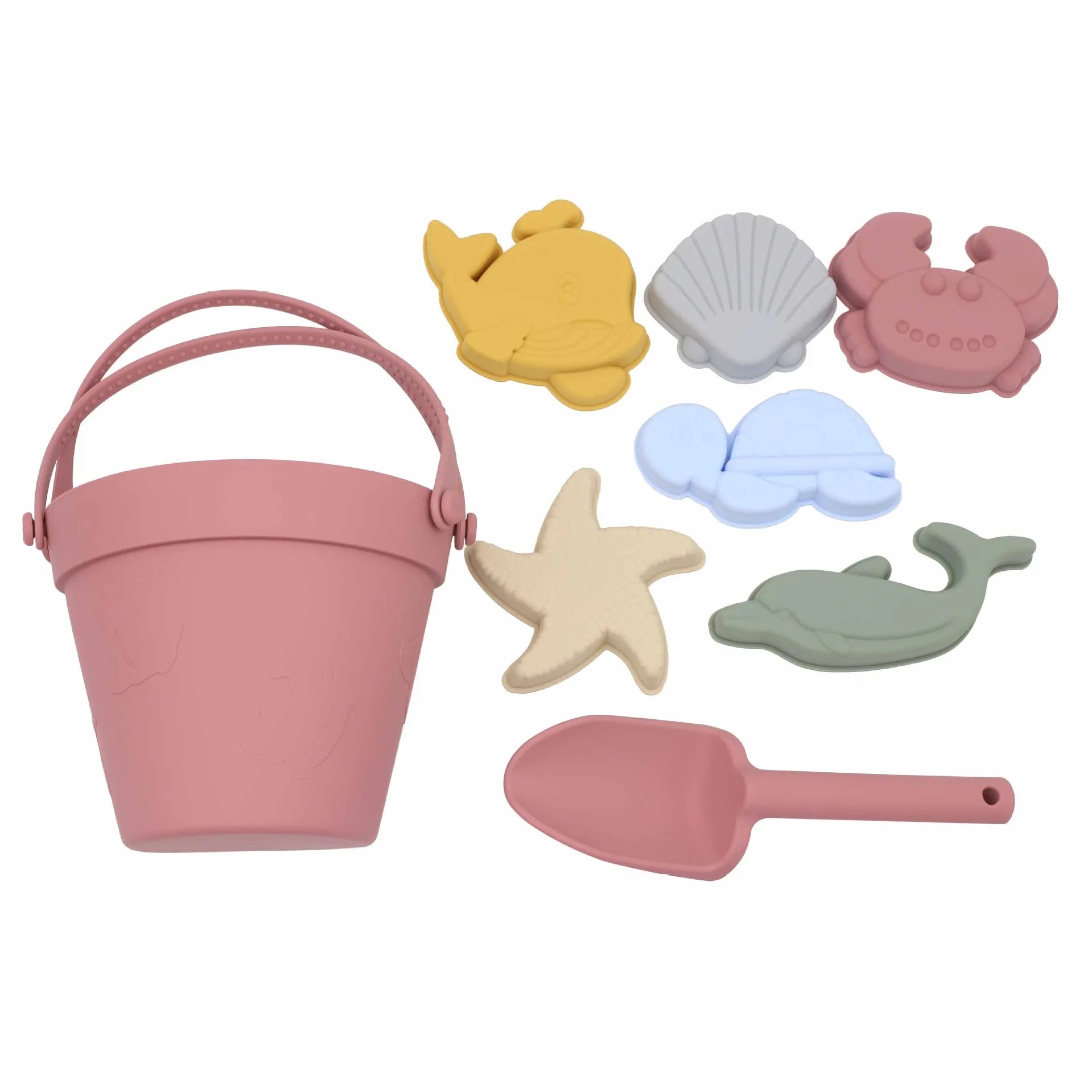 8Pcs Summer Beach Toys Kids Soft Silicone Sandbox Set Beach Game Toy Send Children Beach Play Sand Water Play Tools Swim Game