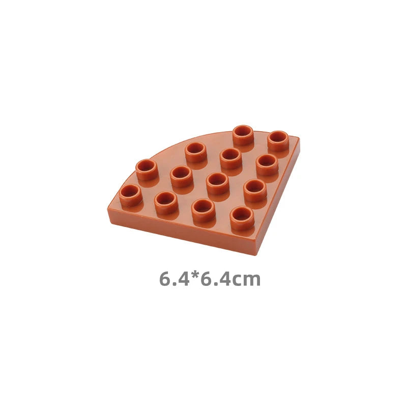 Big Size Building Blocks Double Sided Base Plate Compatible Large Bricks Plastic Educational Creative Toys for Children Kid Gift