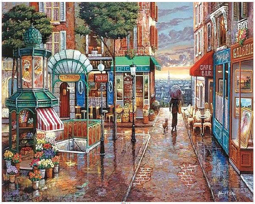 Adult Jigsaw Puzzle 1000 Pieces Puzzle Toys Landscape Animation Paper Puzzle Decorative Painting Exercise Brain Thinking