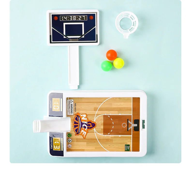 Mini Basketball Shooting Sports Games Children Play Sets Hoop 3-Ball Interactive Kids Board Game Desktop Ball For Children Toy