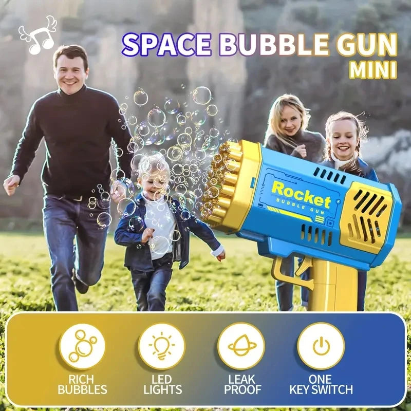 40 Hole Bubble Machine Toy, Handheld Porous Bubble Gun, Outdoor Toy (Without Bubble Water)