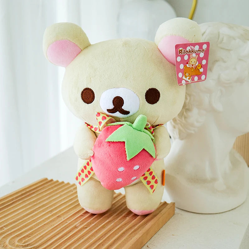 Anime Rilakkuma Plush Doll Cartoon Bear Toys Kawaii Rilakkuma Room Decor Teddy Bear Plushies Cute Couple Bear Xmas Girl Gifts