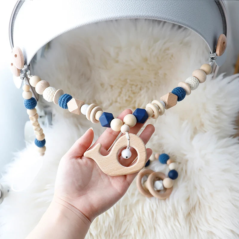 Baby Toy Pram Clip Pacifier Clip Chain Mobile Pram Personalize Name Rattle Stroller Toys Bed Bell Stroller Chain Baby Toy Clip
