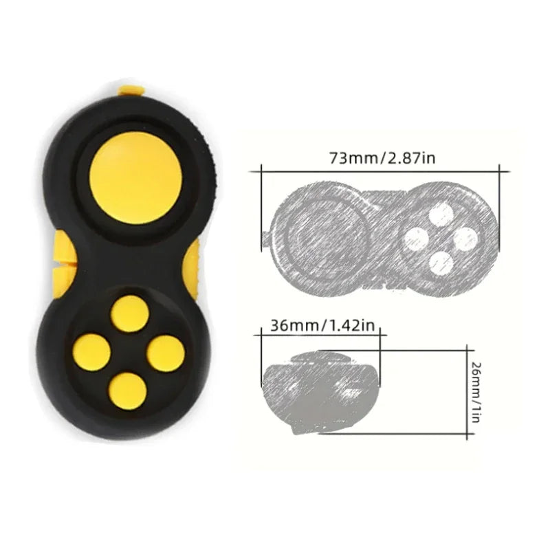 Antistress Toys Fidget Decompression Toy with 8 Functions Fidget Controller Stress Reducer Toy Relieves Stress and Anxiety Toys