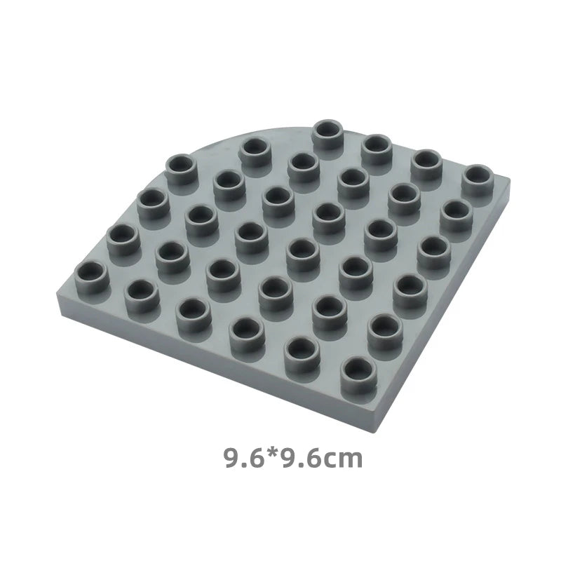 Big Size Building Blocks Double Sided Base Plate Compatible Large Bricks Plastic Educational Creative Toys for Children Kid Gift