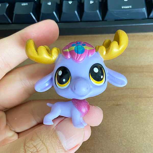 Buy 5 Get 2 Gifts 4-5 cm Loose Old Pet Shop Toys Cat Puppy Kitten Figure Mini Toy Figures Classic Little Pet Toys