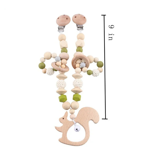 Baby Toy Pram Clip Pacifier Clip Chain Mobile Pram Personalize Name Rattle Stroller Toys Bed Bell Stroller Chain Baby Toy Clip