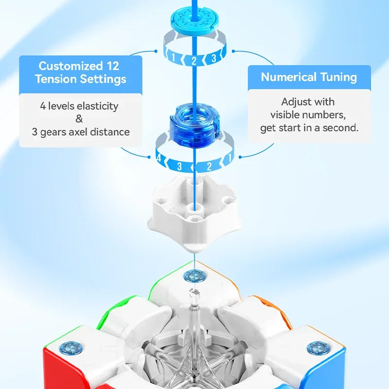 [CubeFun]Gan 356 ME UV Magnetic Speed cube Stickerless 356ME 3x3 speedcube 3x3x3 Professional Magic Cube Gan magnetic Toys