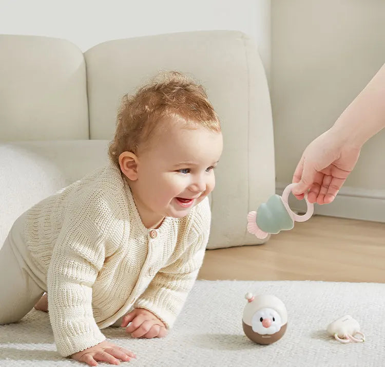 Hot Sale Silicone Soft Baby Kid Rattle Teether Toys Infant Chewable Toys Baby Teether Infant Toys