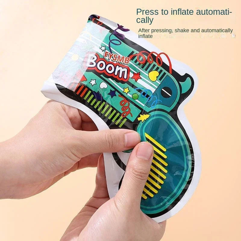 Chinese Surprise Handheld Fireworks Gun Automatic Inflatable Festival Atmosphere Birthday Party Small Salute Fireworks Stick Toy