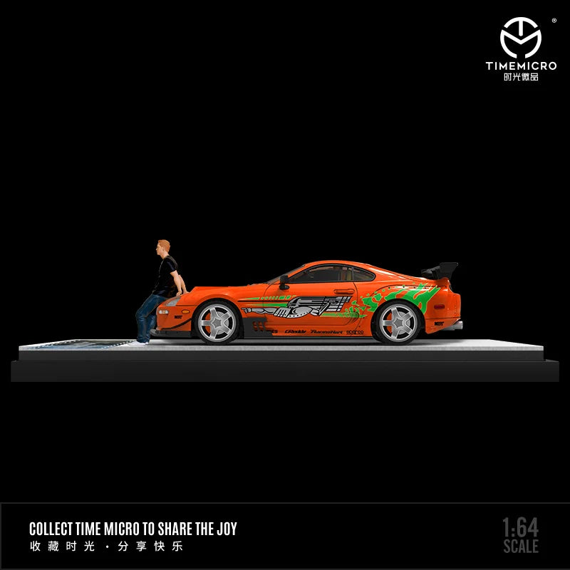 Time Micro 1:64 A80Z Fast and Furious Alloy Diecast Model Car,Alloy Car Model For Collection & Display& Gift