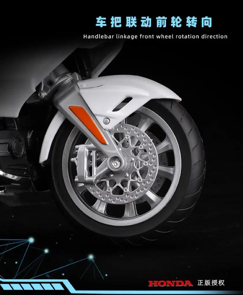 WELLY 1:12 2020 Honda Gold Wing Motorcycle Simulation Alloy Model Adult Collection Decoration Gifts Toys for Boys