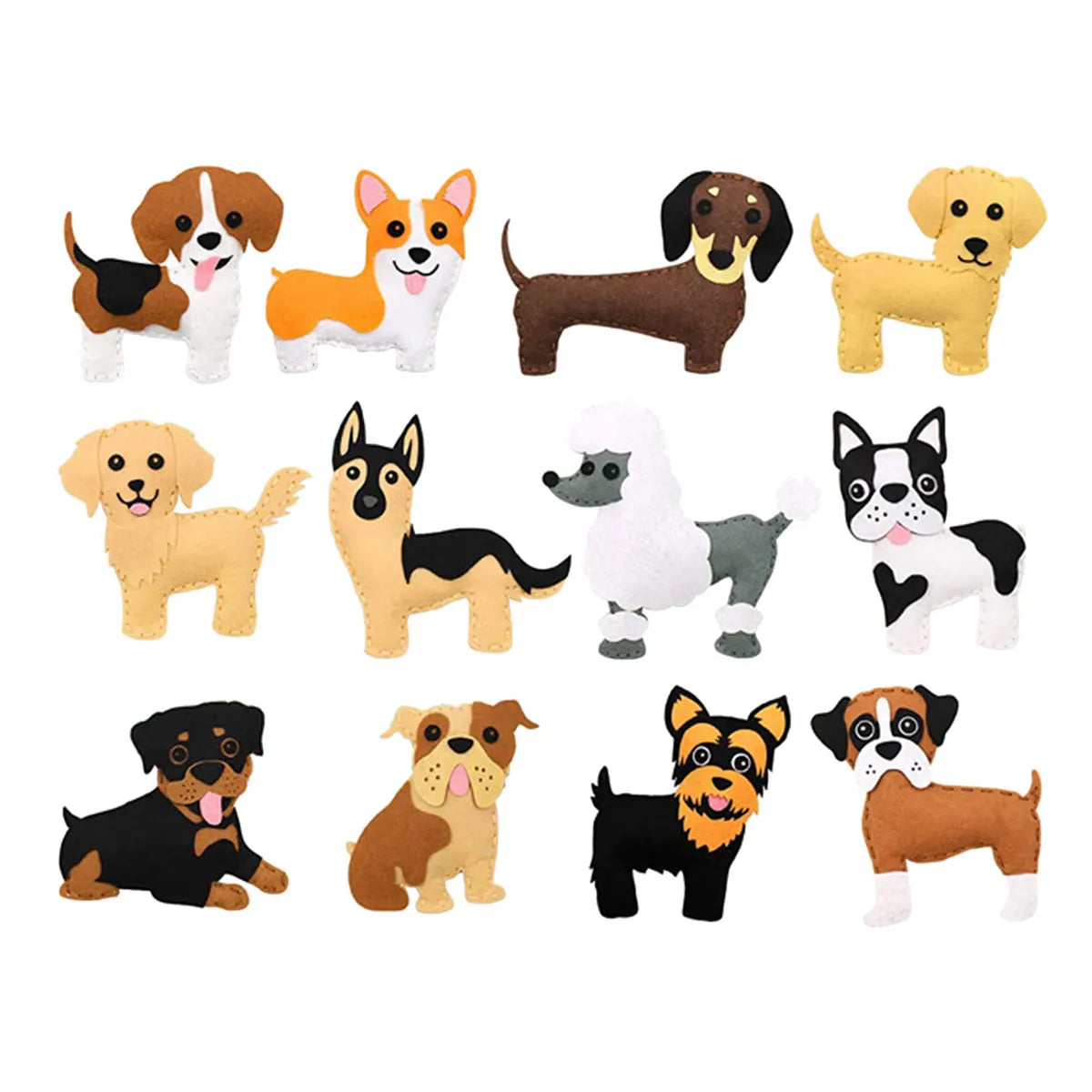 Kids Sewing Kit Fine Motor Skills DIY Fun Felt Animals Handmade Sewing Set Children Educational Toys Birthday Christmas Gifts