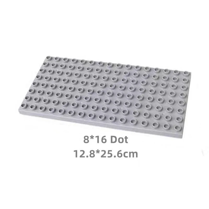 Big Size Building Blocks Double Sided Base Plate Compatible Large Bricks Plastic Educational Creative Toys for Children Kid Gift