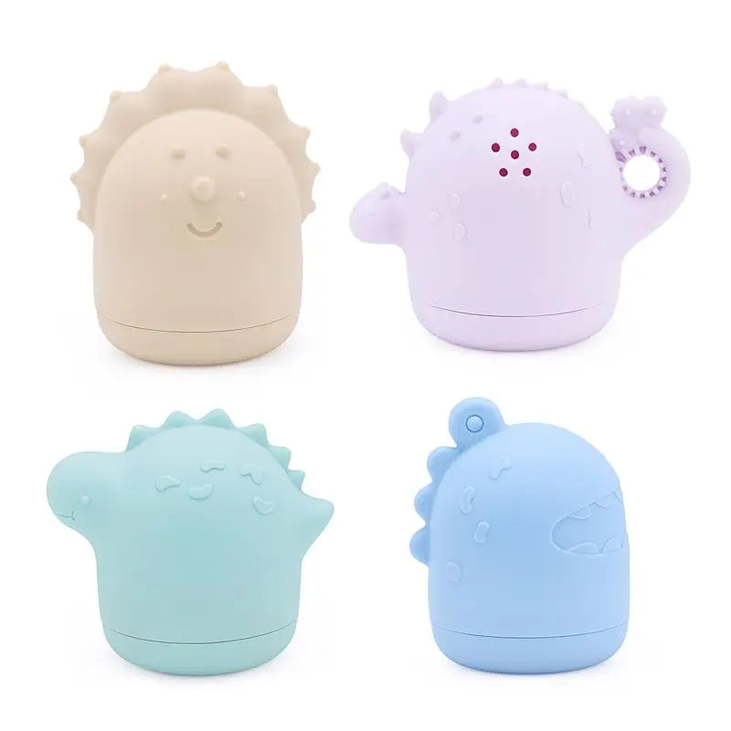 Baby Bath Toys Animal Cute Cartoon Toddler Water Toys Swim Bathroom Baby Silicone Sprinkler Bathtub Animal Toy Infant Kids Boys