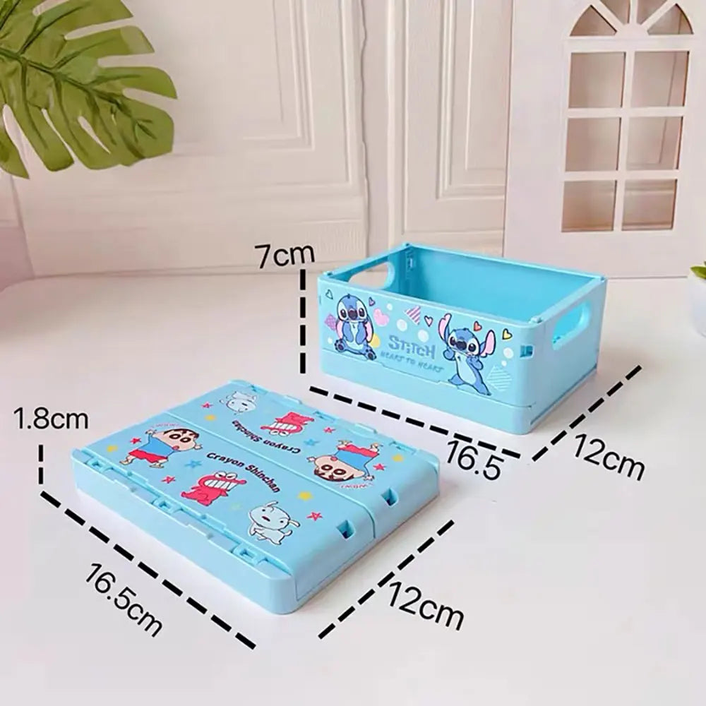 Foldable Sanrio Storage Box Kawaii Hellokitty Kuromi Cinnamoroll My Melody Desktop Storage Anime Cartoon Kids Gift