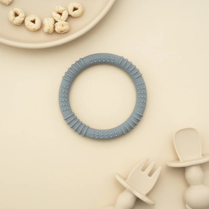 1Pcs Silicone Baby Teether Health Care Molar Toy Food Grade Toddler Nursing Teething Ring Chewing Toys BPA Free Baby Accessories