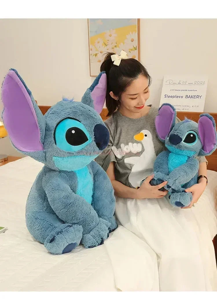Stitch Disney Giant Size Lilo Plush Stuffed Doll Cartoon Kawaii Animal Couple Sleeping Pillow Softmaterial Toys Children Gifts