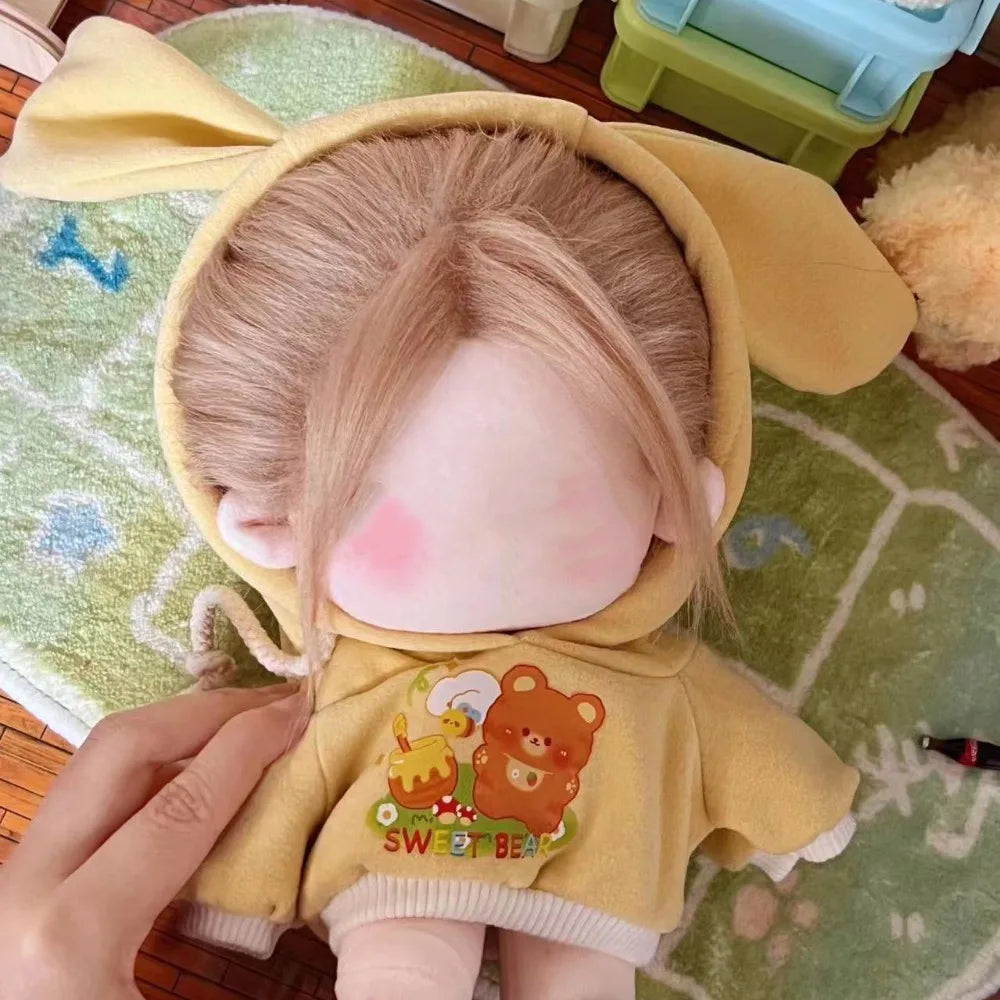 Cute Clothes Hoodies for 20cm Cotton Dolls Outfits Sweatshirt Cute Doll 20cm Clothes Hoodie Mini Mini Clothes Handmade Hoodies