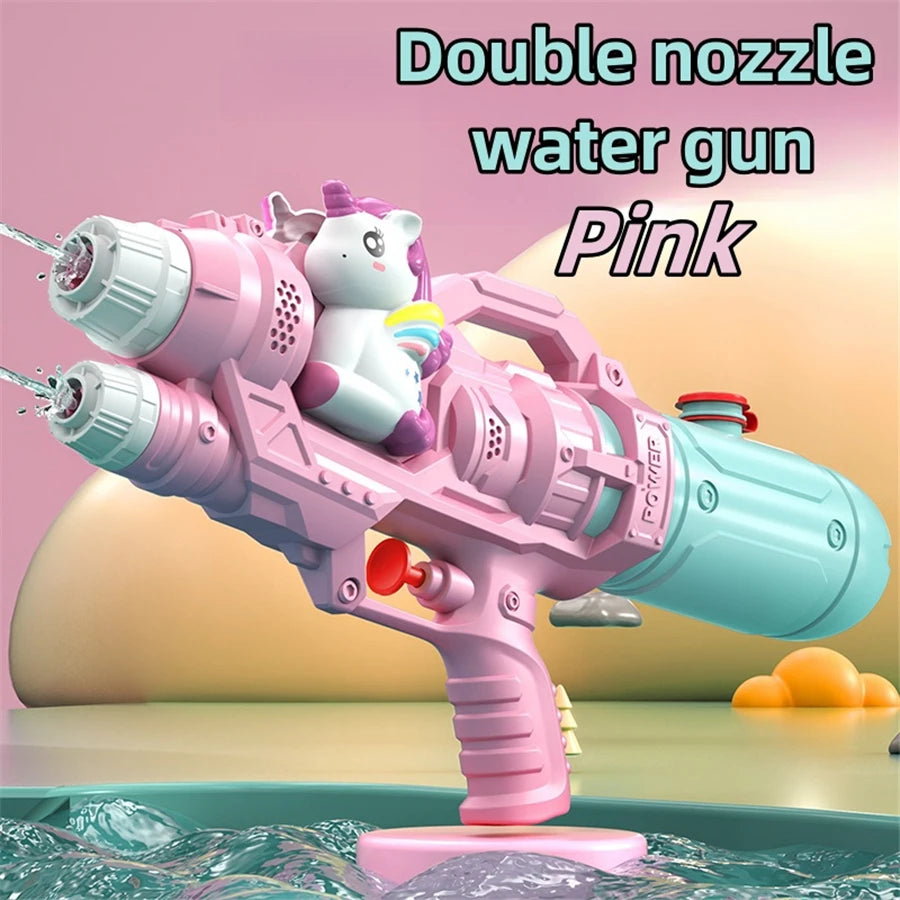 Dinosaurs, ducks, sharks, twin sprinklers, water gun toys, water fights, family gatherings, party games, water pools, beach toys