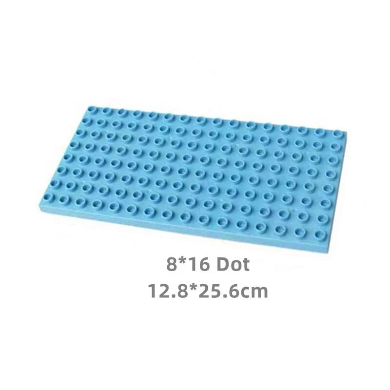 Big Size Building Blocks Double Sided Base Plate Compatible Large Bricks Plastic Educational Creative Toys for Children Kid Gift