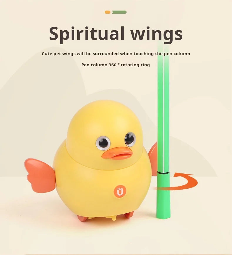 Montessori Baby Toy Power-driven Wobble Chicken Pet Squad Magnet Crawl Wobbler Duck Children Toys