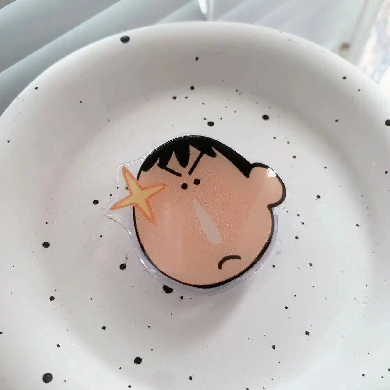 Crayon Shin-chan Phone Holder Stand Grip for Mobile Phone Ring Accessories Cute Retractable Folding Stand Support Desk Stand New