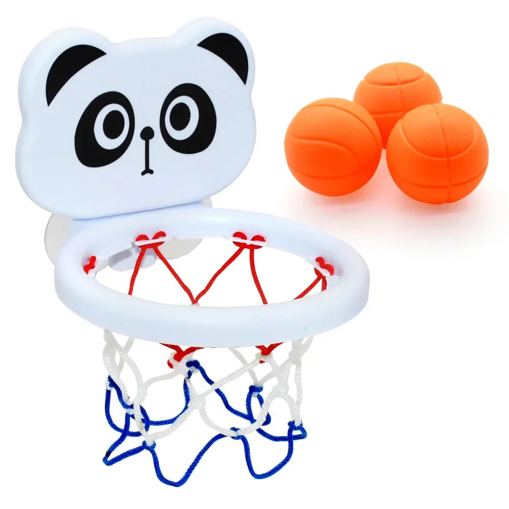 Baby mini shooting basket toy kids bathtub water play set basketball backboard with 3 balls funny shower bath toys for toddlers