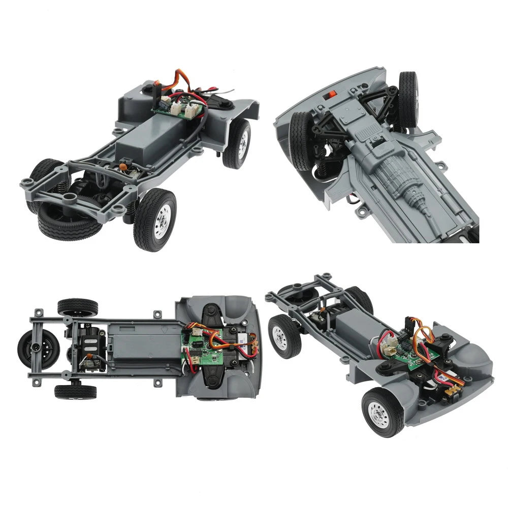 WPL D12 1:10 RC Car Simulation Drift Climbing Truck LED Light On-road RC Cars Trucks For Kids Gifts Toys