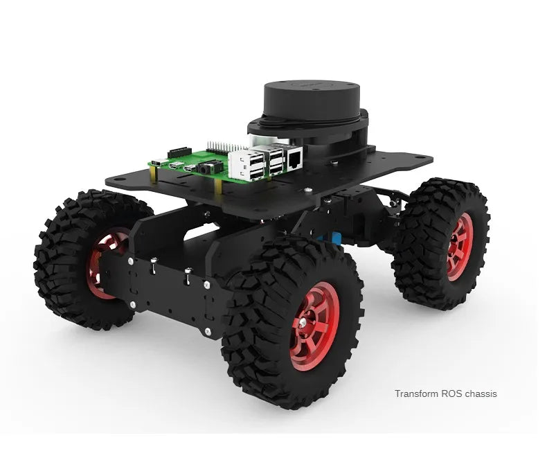 RC Ackerman Chassis with Motor Robot Car Supporting ROS System and Sport Camera for Raspberry For Arduino Robot Car DIY Kit