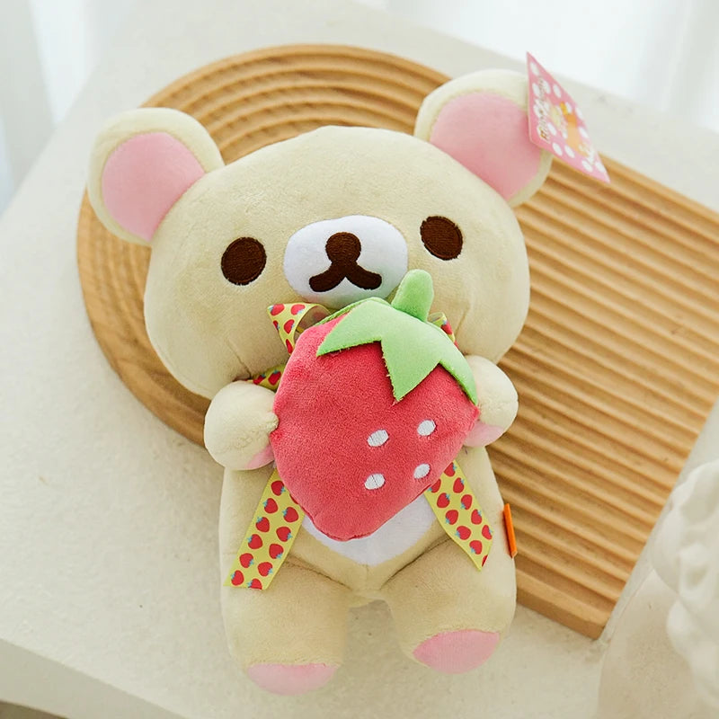 Anime Rilakkuma Plush Doll Cartoon Bear Toys Kawaii Rilakkuma Room Decor Teddy Bear Plushies Cute Couple Bear Xmas Girl Gifts