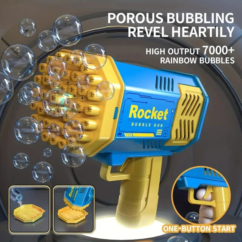 40 Hole Bubble Machine Toy, Handheld Porous Bubble Gun, Outdoor Toy (Without Bubble Water)