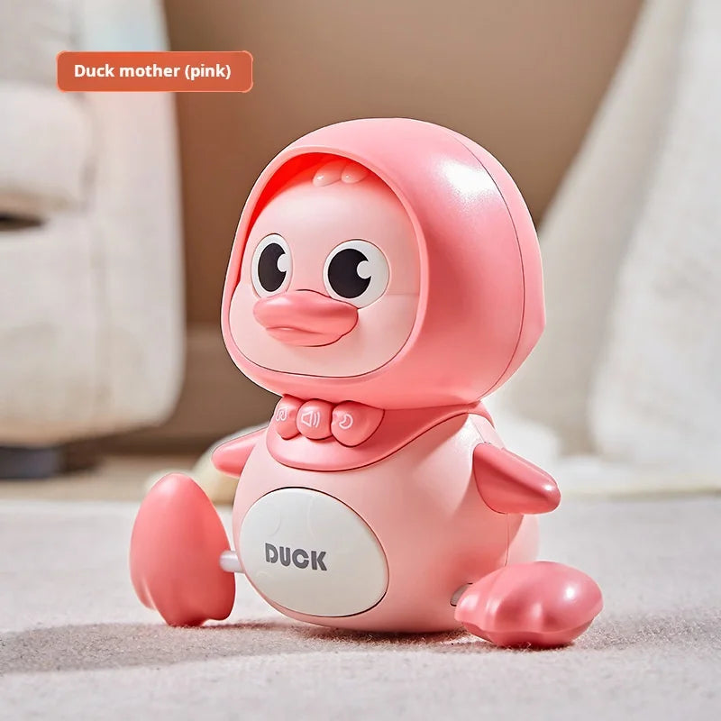 Montessori Baby Toy Power-driven Wobble Chicken Pet Squad Magnet Crawl Wobbler Duck Children Toys