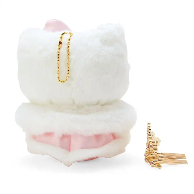 Sanrio Cartoon Diamond Sparkle Crown Collection Kitty Cat Kurumi Cinnamoroll Mymelody Kuromi Plush Anime Toys for Girl Gift