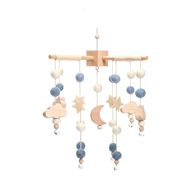 Baby Rattle Toy 0-12 Months Wooden Mobile On The Bed Newborn Music Box Bed Bell Hanging Toys Holder Bracket Infant Crib Boy Toys