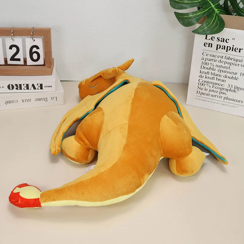 Soft Sleeping Charizard Plush Pokemon Toy Fire Breathing Dragon Stuffed Doll Pillow Gift
