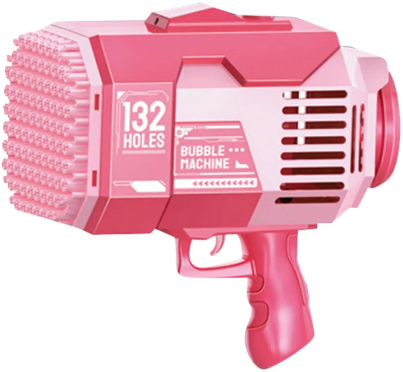 Bubble Gun Rocket 132 Holes Soap Bubbles Machine Gun Shape Automatic Blower With Light Toys For Kids Pomperos Childrens Day Gift