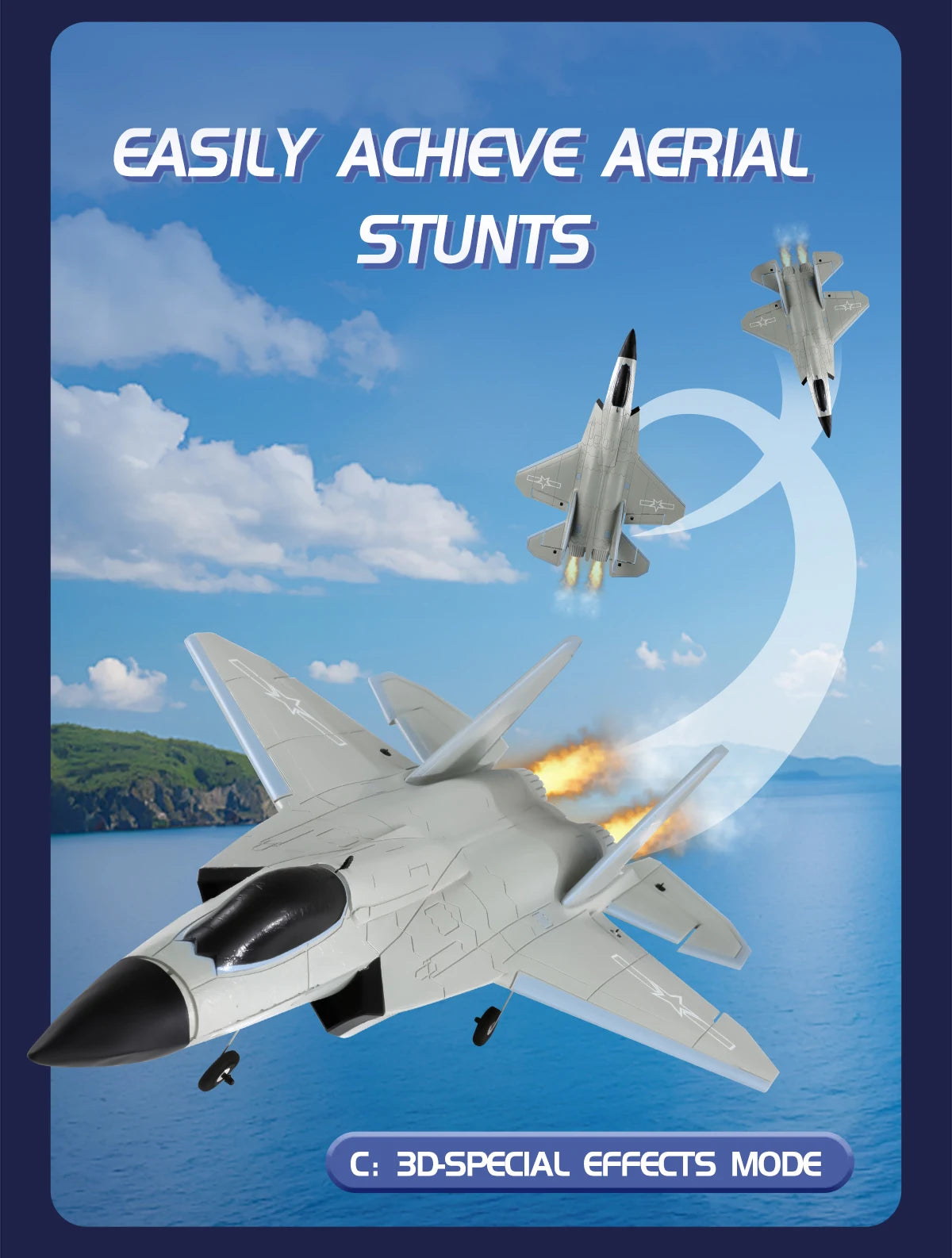 4 Channels FX9631 Big Size RC Plane J-35 Fighter Jet Fixed-Wing Airplane Remote Control Aircraft EPP Foam Glider Toys Kids Gifts