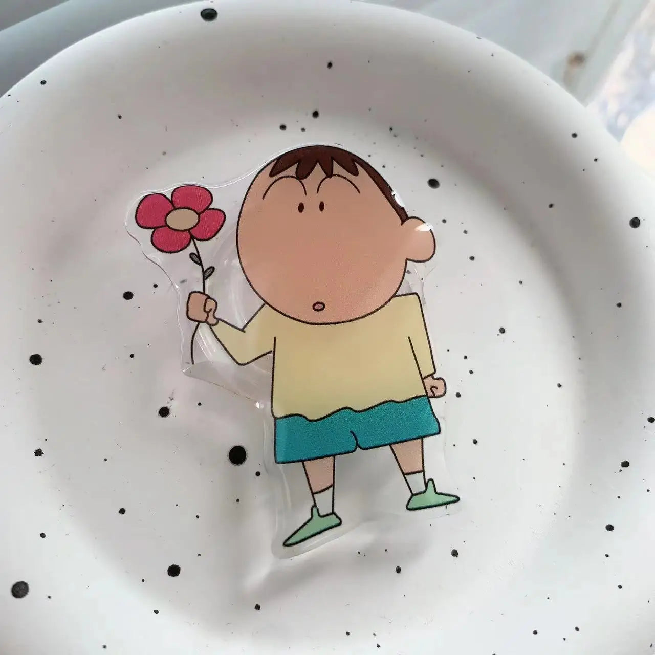 Crayon Shin-chan Phone Holder Stand Grip for Mobile Phone Ring Accessories Cute Retractable Folding Stand Support Desk Stand New
