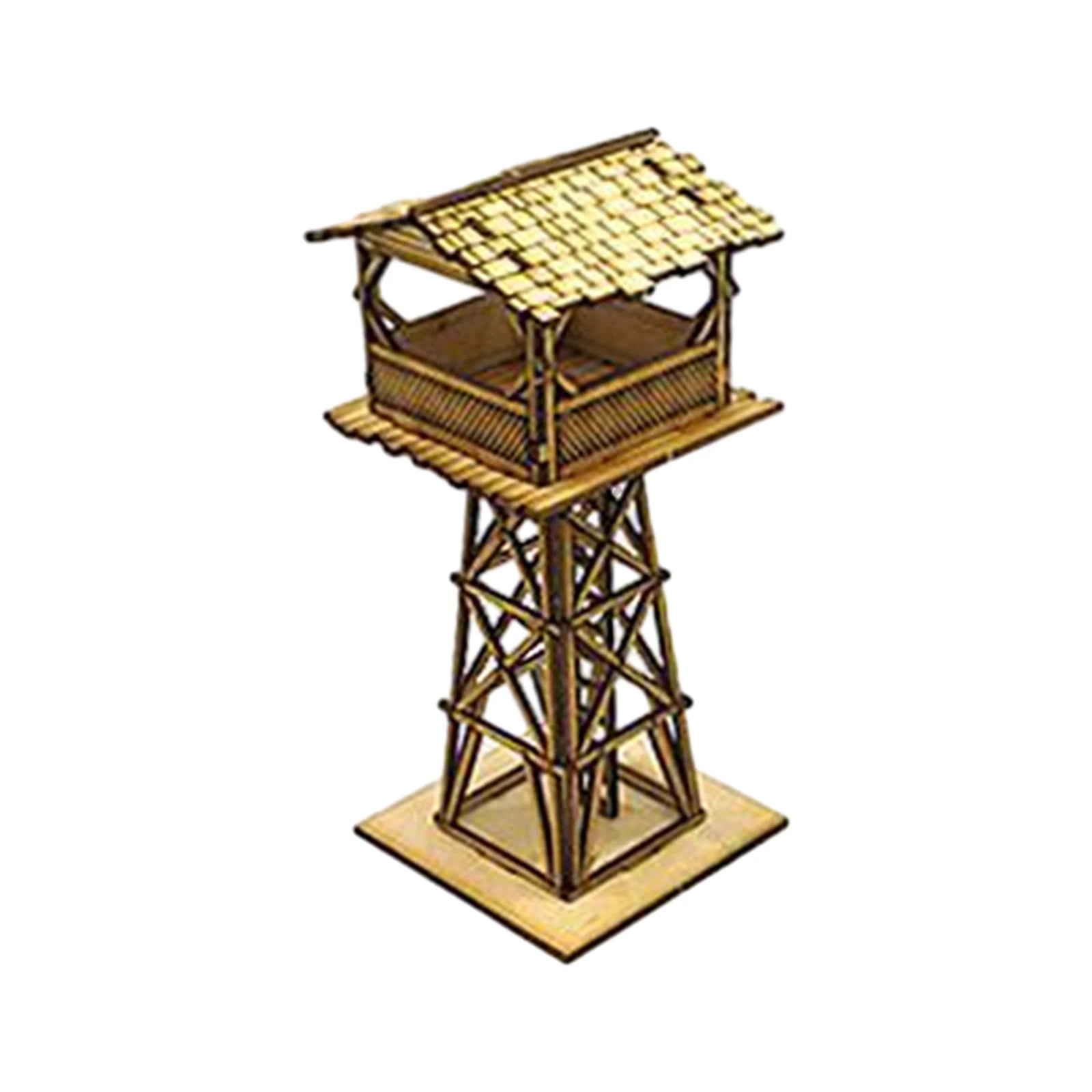 1/72 Wooden Cabin Hobby Toys Wooden 3D Puzzle House Architectural Scene for Accessory Model Railway Micro Landscape Layout Decor