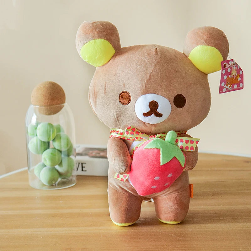 Anime Rilakkuma Plush Doll Cartoon Bear Toys Kawaii Rilakkuma Room Decor Teddy Bear Plushies Cute Couple Bear Xmas Girl Gifts