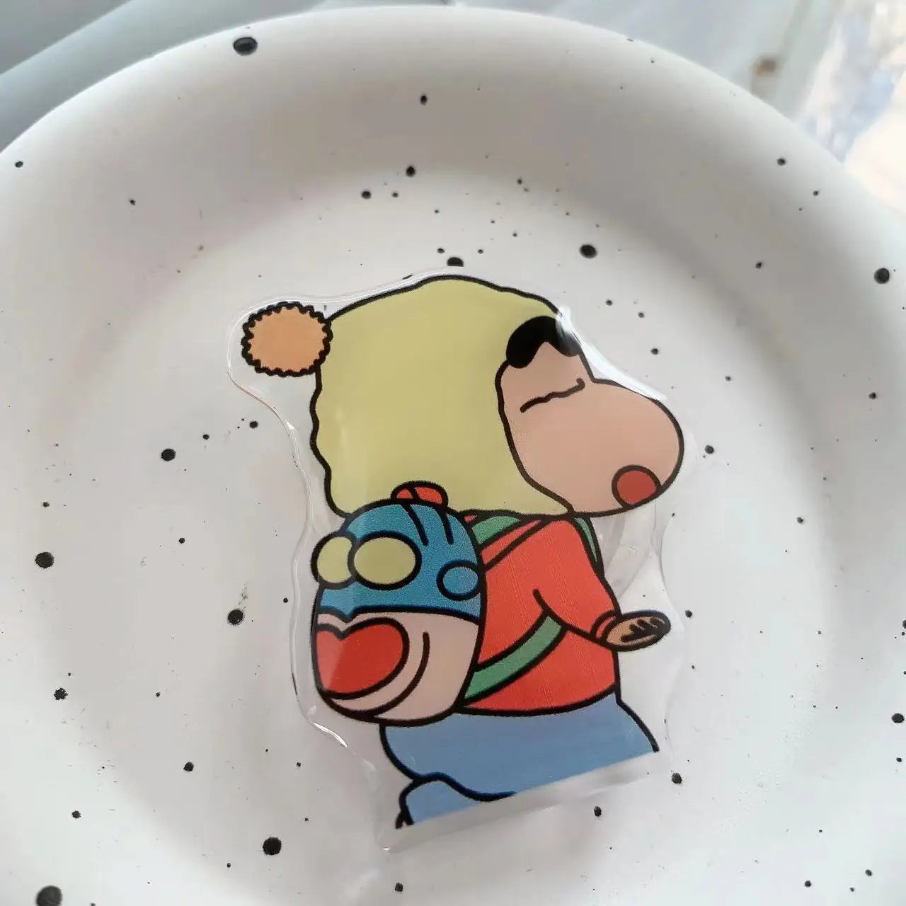 Crayon Shin-chan Phone Holder Stand Grip for Mobile Phone Ring Accessories Cute Retractable Folding Stand Support Desk Stand New
