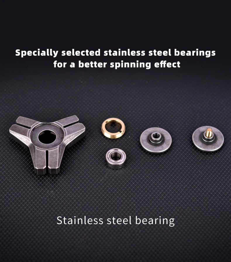 Stainless Steel Metal Hand Spinner Anti-anxiety EDC Fidget Toy for Adult Children Creative Metal Triangle Stress Relief Toy