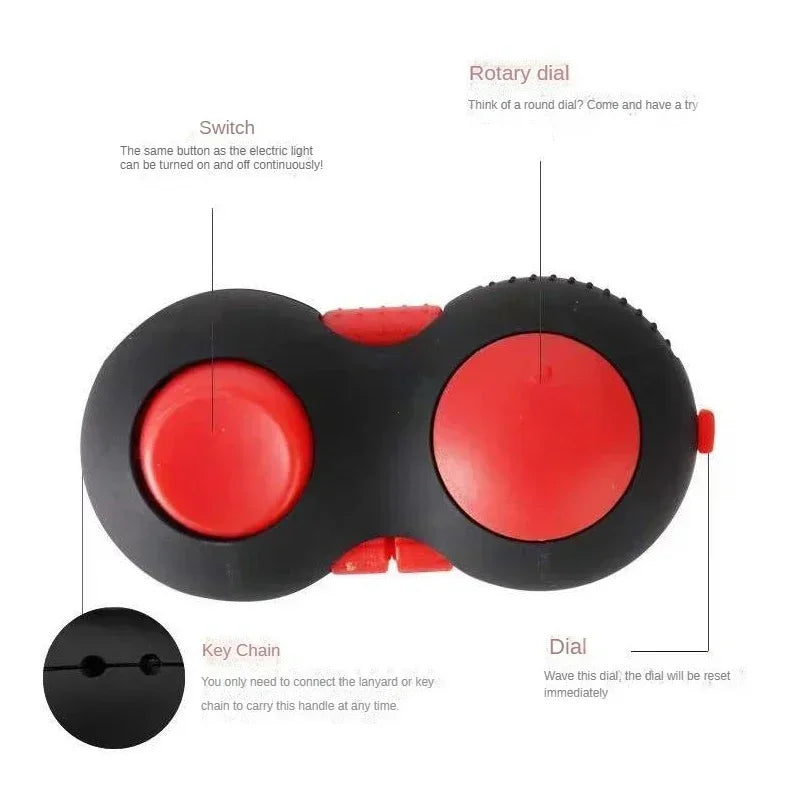 Antistress Toys Fidget Decompression Toy with 8 Functions Fidget Controller Stress Reducer Toy Relieves Stress and Anxiety Toys