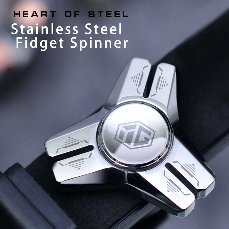 Stainless Steel Metal Hand Spinner Anti-anxiety EDC Fidget Toy for Adult Children Creative Metal Triangle Stress Relief Toy
