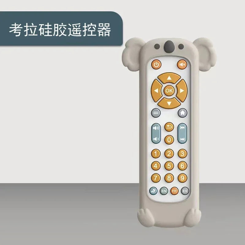 Infant Simulation TV Remote Control Toys with Music and Light Musical Baby Toy Sensory Remote Kid Baby Toys for 1 2 3 Year Old